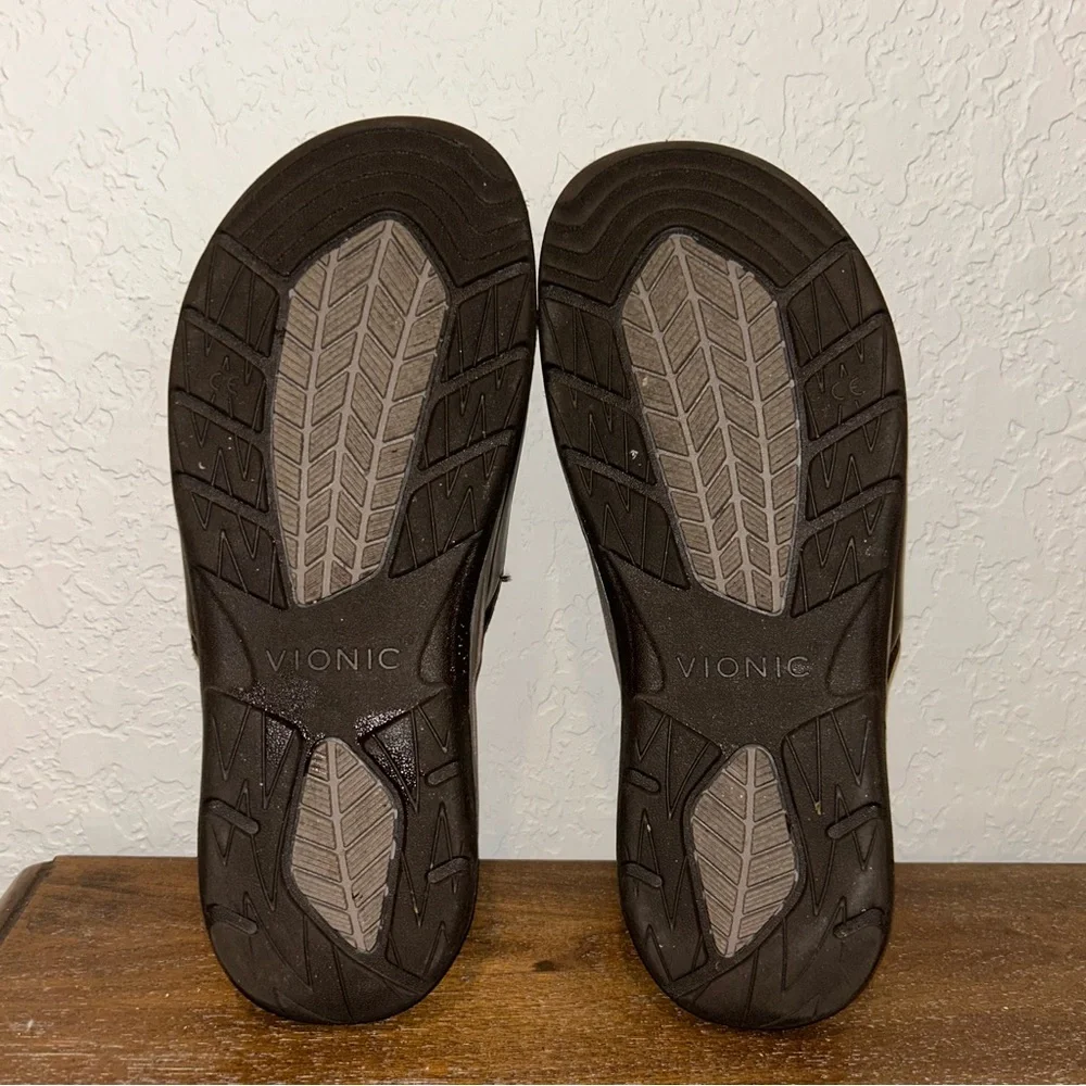 Vionic Brown Slide Sandals - Picture 9 of 10